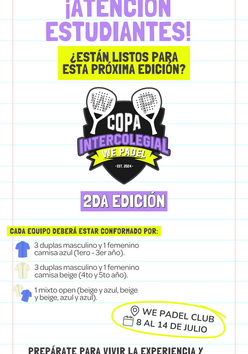 Cartel del torneo